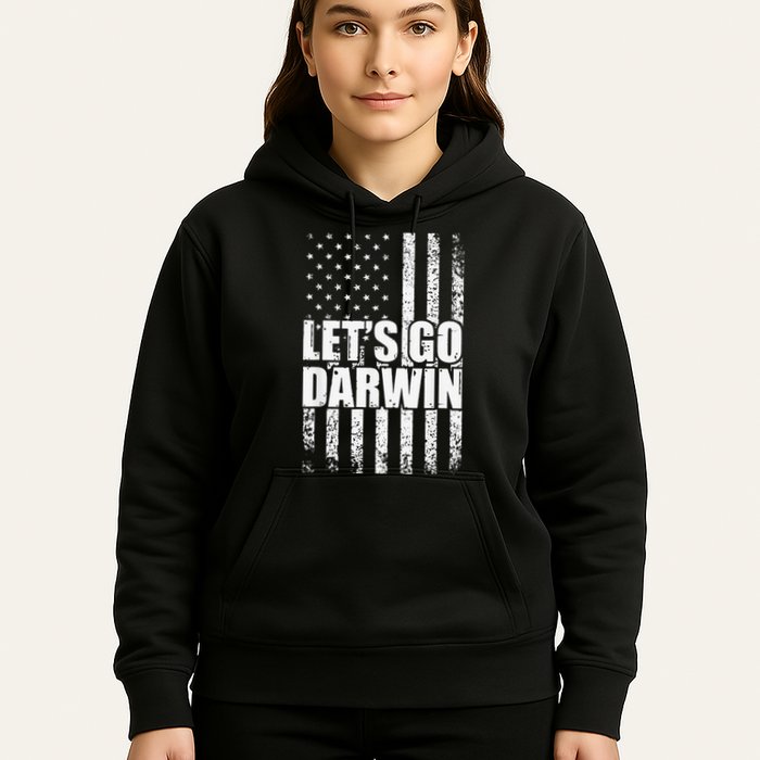 Funny Lets Go Darwin LetS Go Darwin American Flag Hoodie