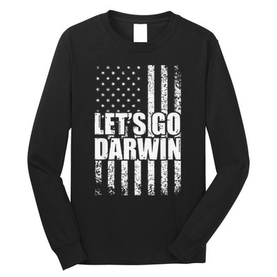Funny Lets Go Darwin LetS Go Darwin American Flag Long Sleeve Shirt