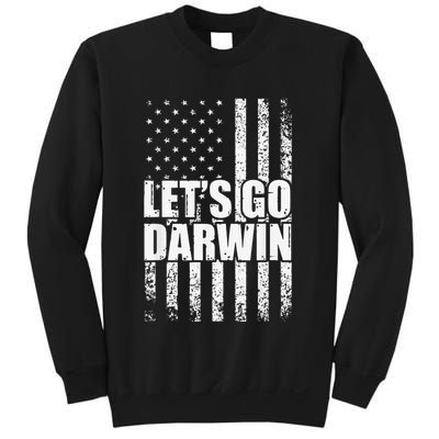 Funny Lets Go Darwin LetS Go Darwin American Flag Sweatshirt