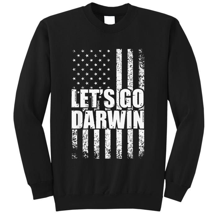 Funny Lets Go Darwin LetS Go Darwin American Flag Sweatshirt