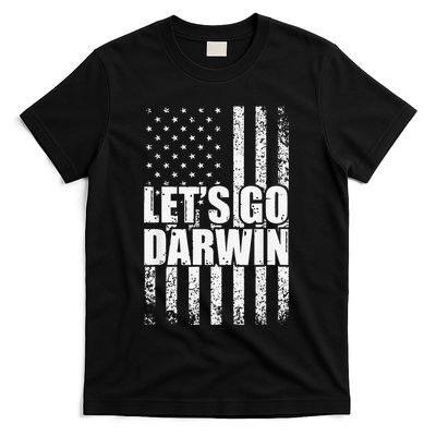 Funny Lets Go Darwin LetS Go Darwin American Flag T-Shirt