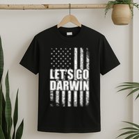 Funny Lets Go Darwin LetS Go Darwin American Flag T-Shirt