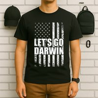 Funny Lets Go Darwin LetS Go Darwin American Flag T-Shirt