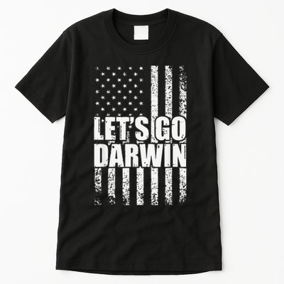 Funny Lets Go Darwin LetS Go Darwin American Flag Tall T-Shirt