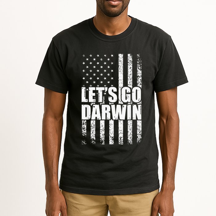 Funny Lets Go Darwin LetS Go Darwin American Flag Tall T-Shirt