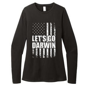 Funny Lets Go Darwin LetS Go Darwin American Flag Womens CVC Long Sleeve Shirt