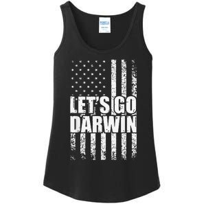 Funny Lets Go Darwin LetS Go Darwin American Flag Ladies Essential Tank