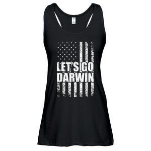 Funny Lets Go Darwin LetS Go Darwin American Flag Ladies Essential Flowy Tank