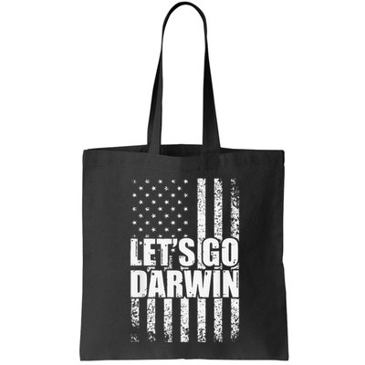 Funny Lets Go Darwin LetS Go Darwin American Flag Bag