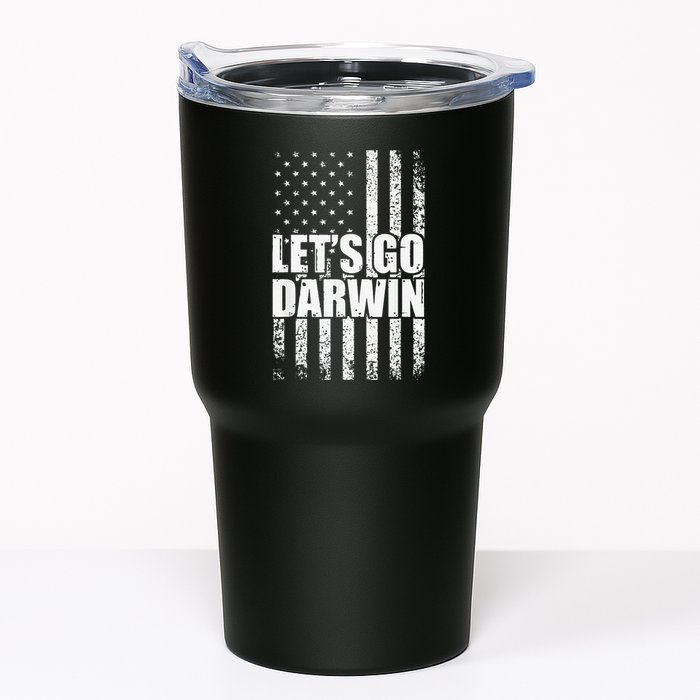 Funny Lets Go Darwin LetS Go Darwin American Flag Tumbler