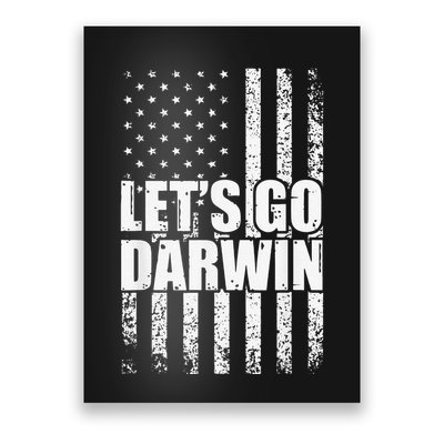 Funny Lets Go Darwin LetS Go Darwin American Flag Poster