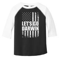 Funny Lets Go Darwin LetS Go Darwin American Flag Toddler Fine Jersey T-Shirt