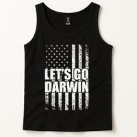 Funny Lets Go Darwin LetS Go Darwin American Flag Tank Top