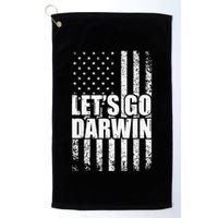 Funny Lets Go Darwin LetS Go Darwin American Flag Golf Towel