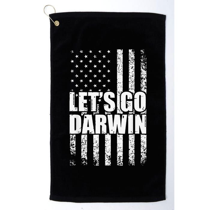 Funny Lets Go Darwin LetS Go Darwin American Flag Golf Towel
