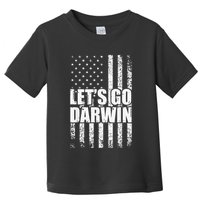 Funny Lets Go Darwin LetS Go Darwin American Flag Toddler T-Shirt