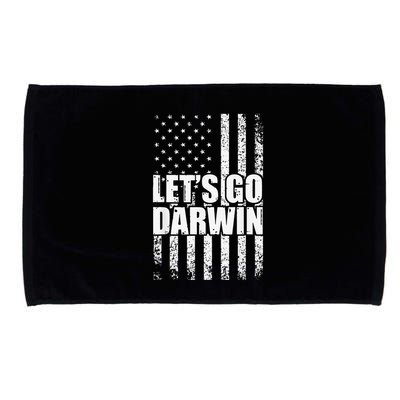 Funny Lets Go Darwin LetS Go Darwin American Flag Microfiber Hand Towel