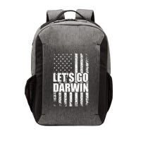 Funny Lets Go Darwin LetS Go Darwin American Flag Vector Backpack