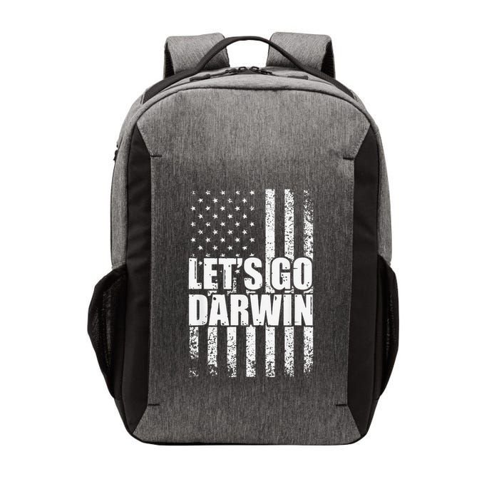 Funny Lets Go Darwin LetS Go Darwin American Flag Vector Backpack