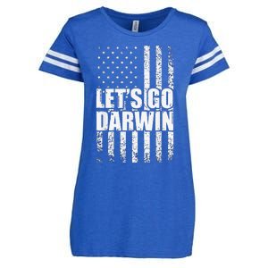 Funny Lets Go Darwin LetS Go Darwin American Flag Enza Ladies Jersey Football T-Shirt