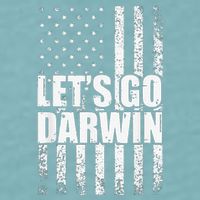 Funny Lets Go Darwin LetS Go Darwin American Flag Sueded Cloud Jersey T-Shirt