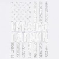 Funny Lets Go Darwin LetS Go Darwin American Flag Garment-Dyed Sweatshirt