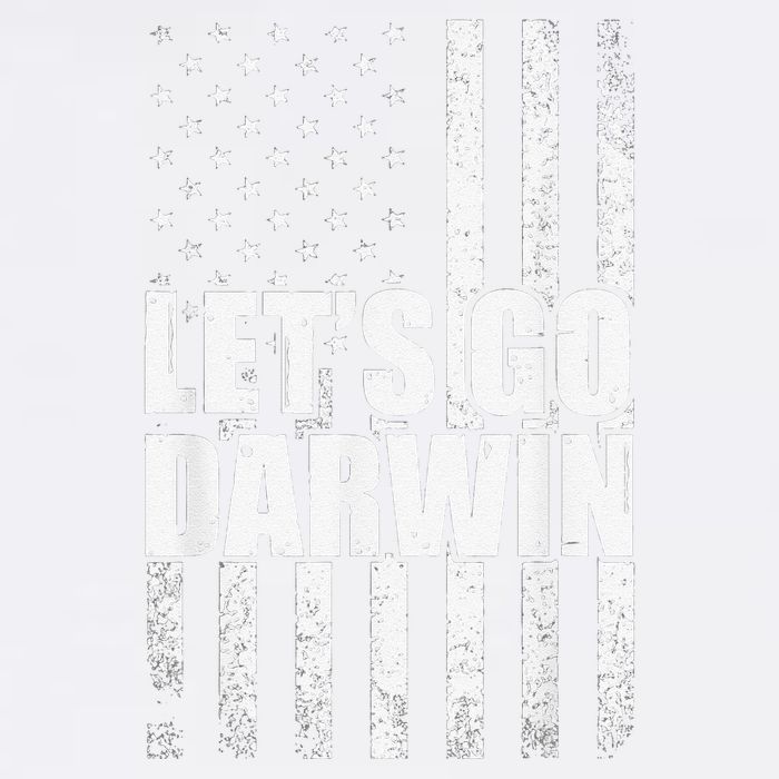 Funny Lets Go Darwin LetS Go Darwin American Flag Garment-Dyed Sweatshirt