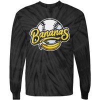 Funny LetS Go Bananas Design Tie-Dye Long Sleeve Shirt