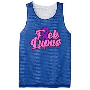 Fuck Lupus Gift Lupus Awareness Month Purple Ribbon Gift Mesh Reversible Basketball Jersey Tank