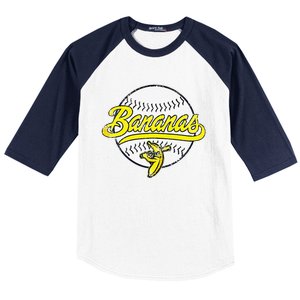 Funny LetS Go Bananas Gift Sport Baseball Sleeve Shirt