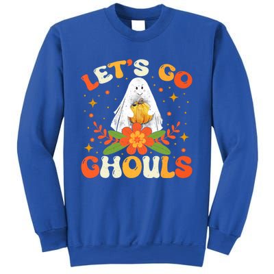 Funny LetS Go Ghouls Spooky Halloween Ghost Retro Boo Gift Sweatshirt