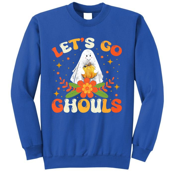 Funny LetS Go Ghouls Spooky Halloween Ghost Retro Boo Gift Sweatshirt