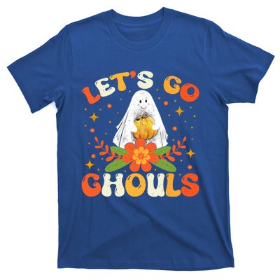 Funny LetS Go Ghouls Spooky Halloween Ghost Retro Boo Gift T-Shirt