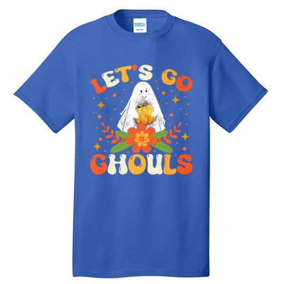 Funny LetS Go Ghouls Spooky Halloween Ghost Retro Boo Gift Tall T-Shirt