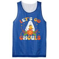 Funny LetS Go Ghouls Spooky Halloween Ghost Retro Boo Gift Mesh Reversible Basketball Jersey Tank