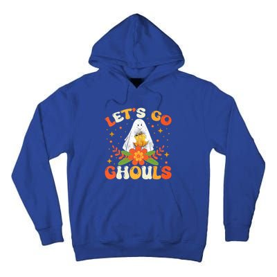 Funny LetS Go Ghouls Spooky Halloween Ghost Retro Boo Gift Tall Hoodie