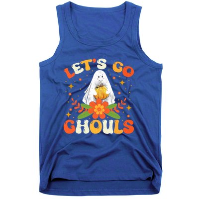 Funny LetS Go Ghouls Spooky Halloween Ghost Retro Boo Gift Tank Top