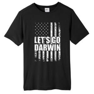 Funny Lets Go Darwin LetS Go Darwin American Flag Tall Fusion ChromaSoft Performance T-Shirt