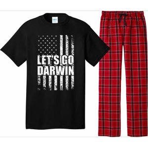 Funny Lets Go Darwin LetS Go Darwin American Flag Pajama Set