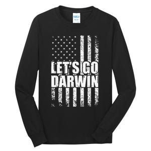 Funny Lets Go Darwin LetS Go Darwin American Flag Tall Long Sleeve T-Shirt