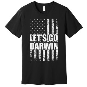 Funny Lets Go Darwin LetS Go Darwin American Flag Premium T-Shirt