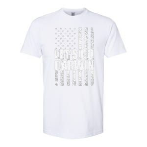 Funny Lets Go Darwin LetS Go Darwin American Flag Softstyle CVC T-Shirt