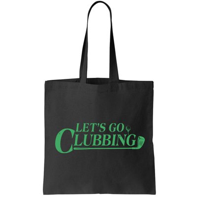 Funny Let's Go Clubbing Golfing Fan Bag