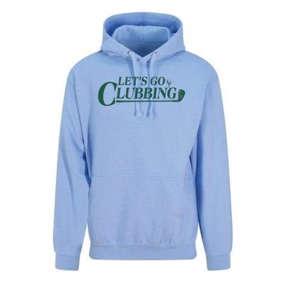 Funny Let's Go Clubbing Golfing Fan Unisex Surf Hoodie