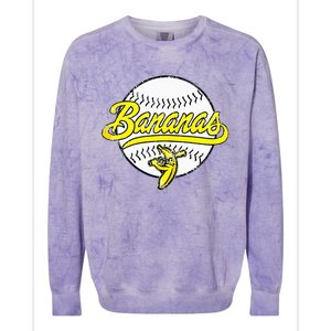 Funny LetS Go Bananas Colorblast Crewneck Sweatshirt