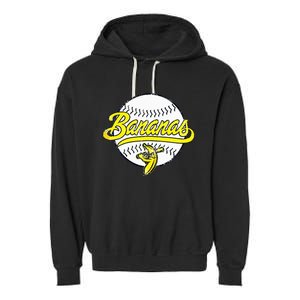 Funny LetS Go Bananas Garment-Dyed Fleece Hoodie