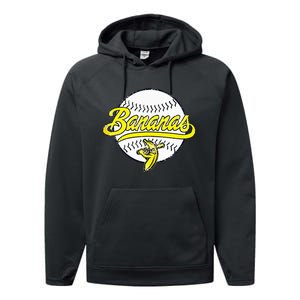 Funny LetS Go Bananas Performance Fleece Hoodie