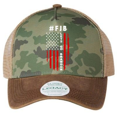 FJB Let's Go Brandon American Flag Legacy Tie Dye Trucker Hat