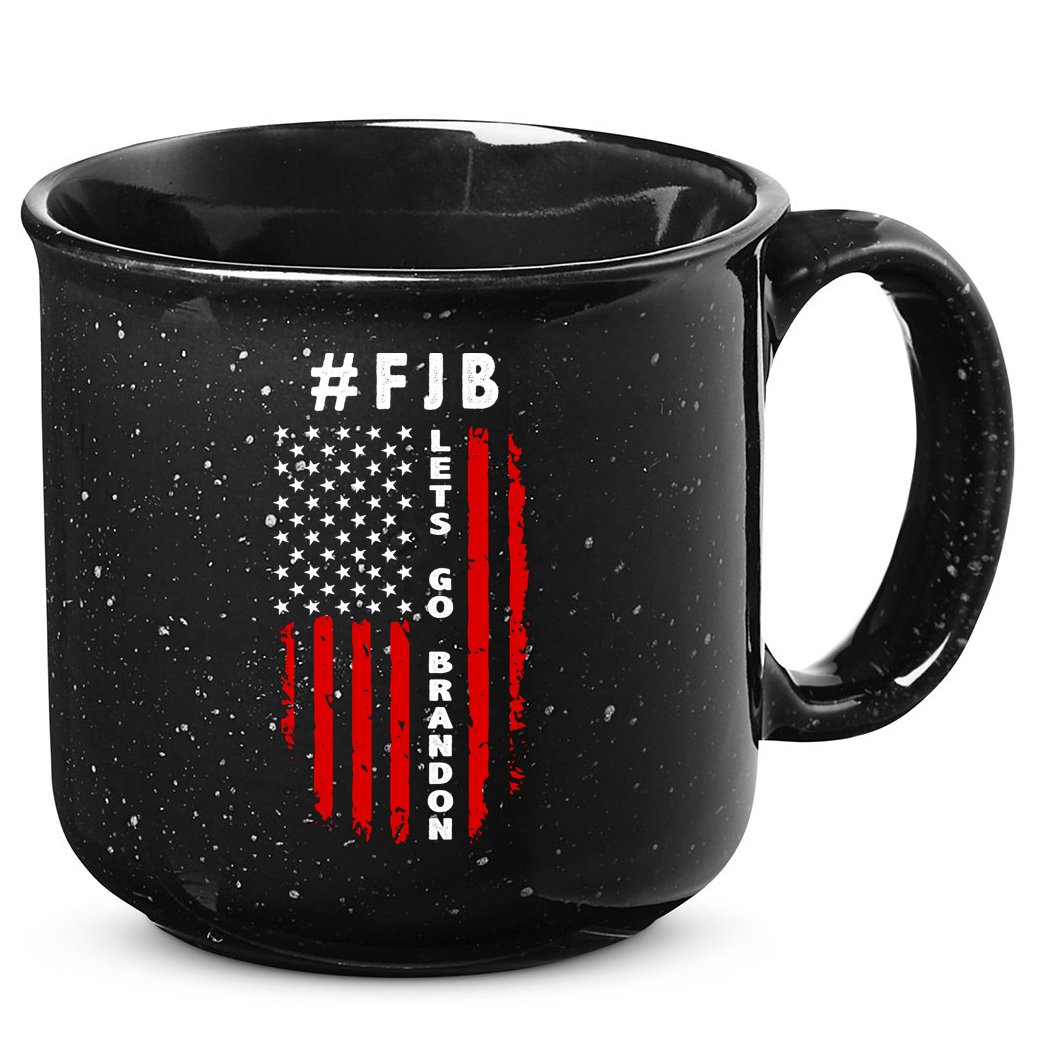 FJB Let's Go Brandon American Flag 15oz Campfire Ceramic Mug