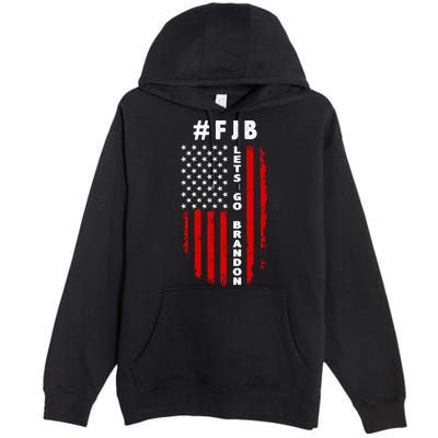 FJB Let's Go Brandon American Flag Premium Pullover Hoodie